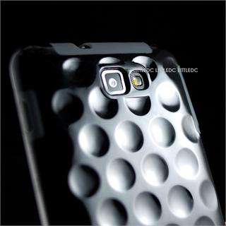 Black Bubble Shell Hard Case Cover for Samsung Galaxy Note i9220 N7000 