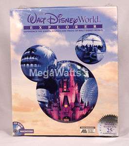 Brand New Disney World Explorer Interactive Map CD Mac  
