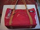 NWT CAVALCANTI HOT PINK PATENT LEATHER ITALIAN TOTE