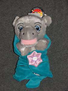 Disney Baby Hippo in Leaf Blanket Plush   NWT  