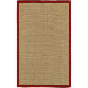   Weavers Border Town Red Sisal and Cotton 8 ft. x 10 ft. Area Rug