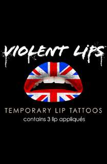 Violent Lips The Union Jack Lip Tattoo  Karmaloop   Global 