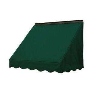  Fabric Window Awning in Hunter Green 37X5X72463703X at The Home Depot