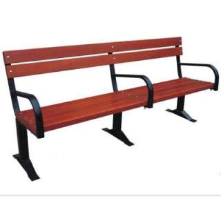   Commercial Bench With Back & Arm Rests CB203 
