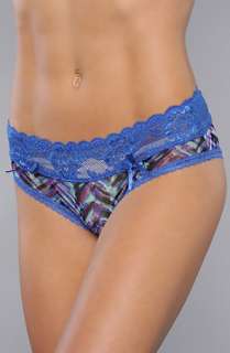 Biatta Intimates The Marilyn Hipster in Brook Green and Amparo Blue 