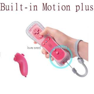 Wiimote Built in Motion Plus Inside Remote + Nunchuck Controller For 