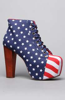 Jeffrey Campbell The Lita Shoe in Stars and Stripes  Karmaloop 