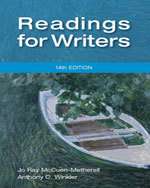 Readings for Writers, 14th Edition  
