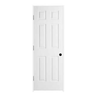   White Prehung Right Hand 6 Panel Slab Door L20032 