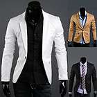   Casual Slim Stylish fit One Button Suit Blazer Coat Jackets FREE SHIP