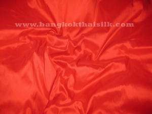 ORANGE RED 100% SILK TAFFETA FABRIC DRESS BRIDESMAID  