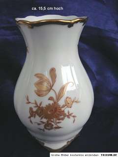 Konvolut 2x Vase Blumenvase Blumen Golddekor Graf Henneberg Porzellan 