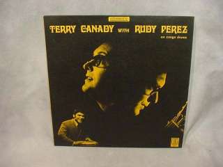 1970 TERRY CANADY W/ RUDY PEREZ CONGA CONGO DRUM BEAT SIGNED ALBUM 