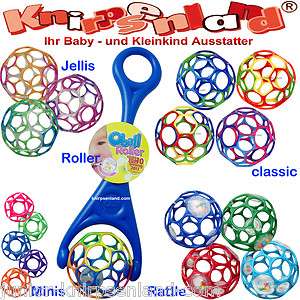 Oball Original O Ball Rattle Rassel Mini Jellies Roller Motorikball 