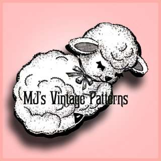 Vintage Pajama Bag Pattern ~ Lamb  