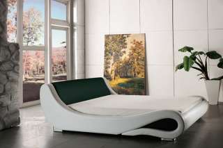 Luxus Bett Daylight schwarz weiß 200 x 200 cm  
