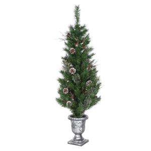 Martha Stewart Living 4 Ft. Unlit Pinecone Topiary in Urn 5561924 at 