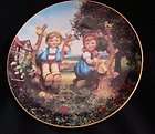 Hummel APPLE TREE BOY & GIRL Plate Danbury Mint  