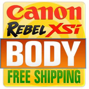 Canon Rebel XSi Digital SLR Camera Body, Brand New 689466081589  