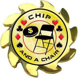 Chip and a Chair Spinner Poker Coin Card Guard Cover  