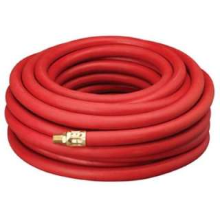 Amflo 1/2 In. X 50 Ft. Red Rubber Hose, 1/2 In. NPT Fittings 300 Psi 
