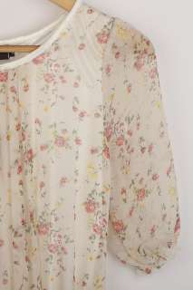 Fashion Women /Lady Floral Chiffon T Shirt Summer Short Sleeve TOPS 