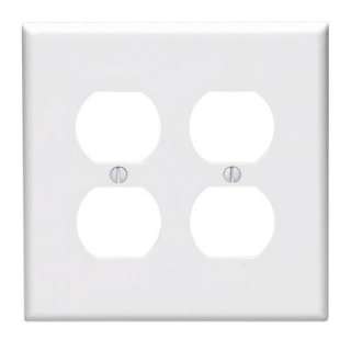 Gang White Midway Outlet Wall Plate R52 0PJ82 00W at The Home Depot