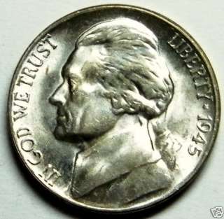 1945 S Brilliant Uncirculated Jefferson Nickel#6466  