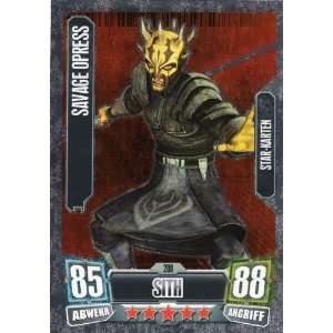 Star Wars Force Attax Serie 2 Einzelkarte 208 Savage Opress Sith Star 