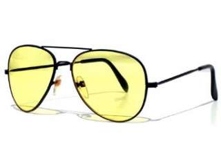 Tedd Haze Las Vegas Pilotenbrille schwarz gelb  Bekleidung