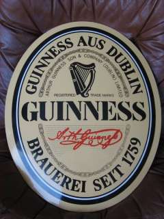 Guinness Bier Emaille Schild,Emailleschild,sehr guter Zustand,alt in 