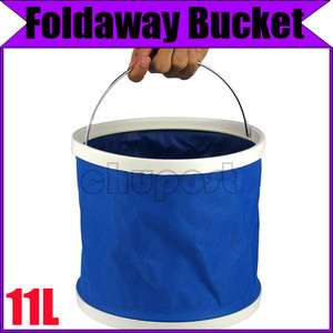 11L Portable Camping Fishing Foldaway Water Bucket Pail  