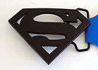 COMIC LEGEND SUPERMAN ORIGINAL BLACK 3D BELT BUCKLE
