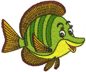 Fish 2 Embroidery Design