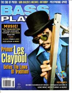 Bass Player Magazine August 2004 15/8 Les Claypool Primus  