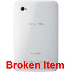 Samsung Galaxy Tab SPH P100 7in Sprint BROKEN   White!! 691479059806 