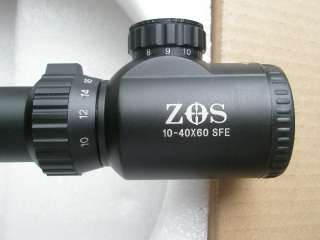 ZOS 10 40x60 SFE IR SWAT Extreme Tactical Rifle Scope A  