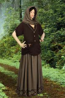 Medieval Renaissance French Maiden Dress including Chemise, Skirt 