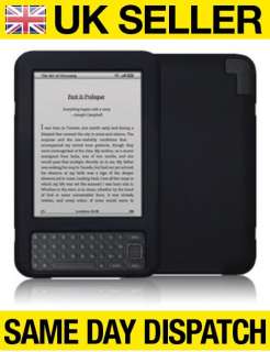 BLACK SILICONE CASE COVER FOR  KINDLE 3 3G  