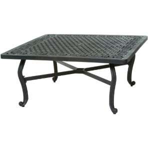  Meadow Dcor Athena 48 ft X 48 ft Chat Table   Black Finish 