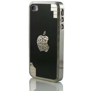  Iphone 4 4s Case Bling Chrome Aluminum Black Iphone4 
