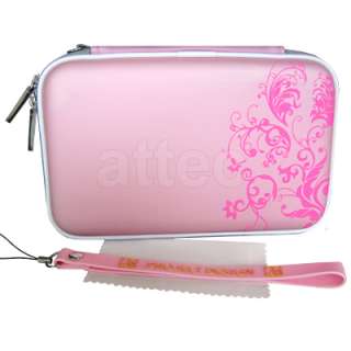   DSi XL Tasche, Hardcover, case, schutzhülle, pouch rosa blumenmuster
