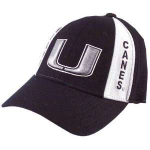  Miami Hurricanes Black Tonal All Star 1Fit Hat Sports 