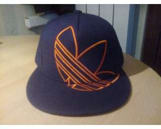 Cappello Adidas blu/orange originale hip hop streetwear