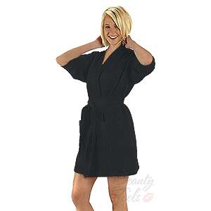 COTTON WAFFLE ROBE 36 Thigh Length Pool SPA COVER UP  