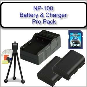  Casio NP100 (2200 mAh) Battery Pack & Charger Kit Includes 