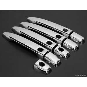 Smart Keyhole Cutout Chrome Side Door Handle Cover Trims For 06 to 08 