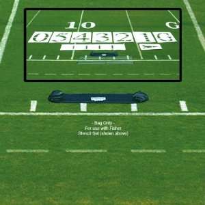   Football Stencil Set Carry Bags BLACK 6 STENCIL DELUXE CARRY BAG