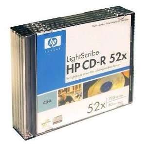 HP 30pk Lightscribe CDR with Slim Jewel Case Electronics