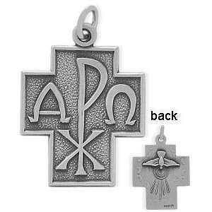  Genuine Sterling Silver Religious Cross with chain   16 Jewelry